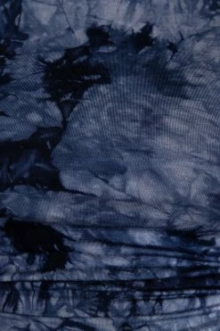 DISSH Boutiques DYNAMITE BLUE TIE DYE TANK TOP KNITTED