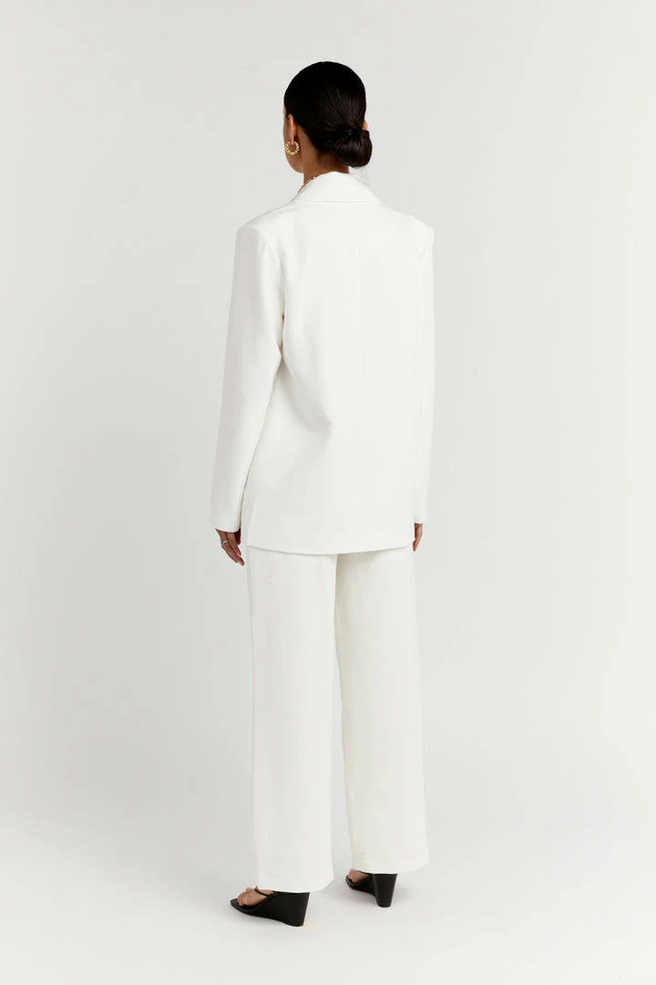 Hot Sale โค๏ธ DISSH Boutiques 4TH & RECKLESS SADE BLAZER WHITE ๐ 4 DISSH Boutiques 4TH & RECKLESS SADE BLAZER WHITE