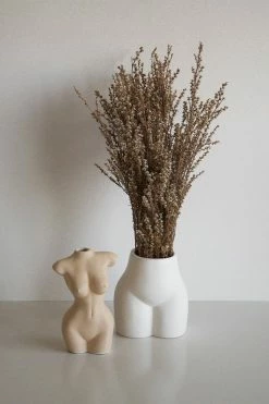 DISSH Boutiques SHE IS JOLIE PEACHY IVORY VASE HOME