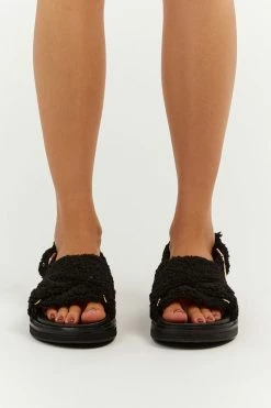 ACCESSORIES ALIAS MAE BIRDIE BLACK SANDAL