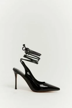 ACCESSORIES ALIAS MAE BOBBY BLACK PATENT HEEL