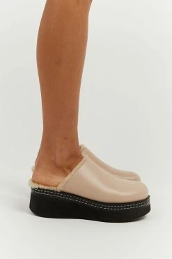 ALIAS MAE EFFIE CREAM LEATHER CLOG ACCESSORIES
