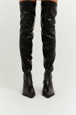ALIAS MAE FI BLACK KNEE HIGH BOOT