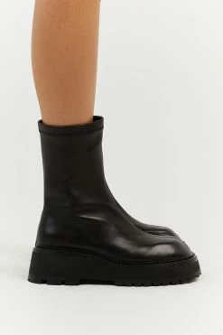 ACCESSORIES ALIAS MAE TERRY BLACK BOOT