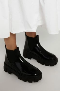 DISSH Boutiques Shoes BILLINI XANTHOS BLACK PATENT BOOT