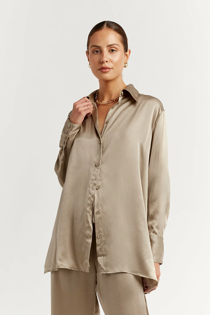 Outlet โ DISSH Boutiques EVANS STONE SILK ๐ SHIRT THE BUMP FRIENDLY EDIT ๐ 3 DISSH Boutiques EVANS STONE SILK SHIRT THE BUMP FRIENDLY EDIT