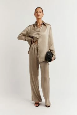 DISSH Boutiques EVANS STONE SILK SHIRT THE BUMP FRIENDLY EDIT