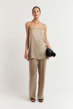 DISSH Boutiques EVANS STONE SILK TUNIC TOP