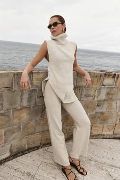 DISSH Boutiques CLOTHING RORY STONE ROLL NECK VEST