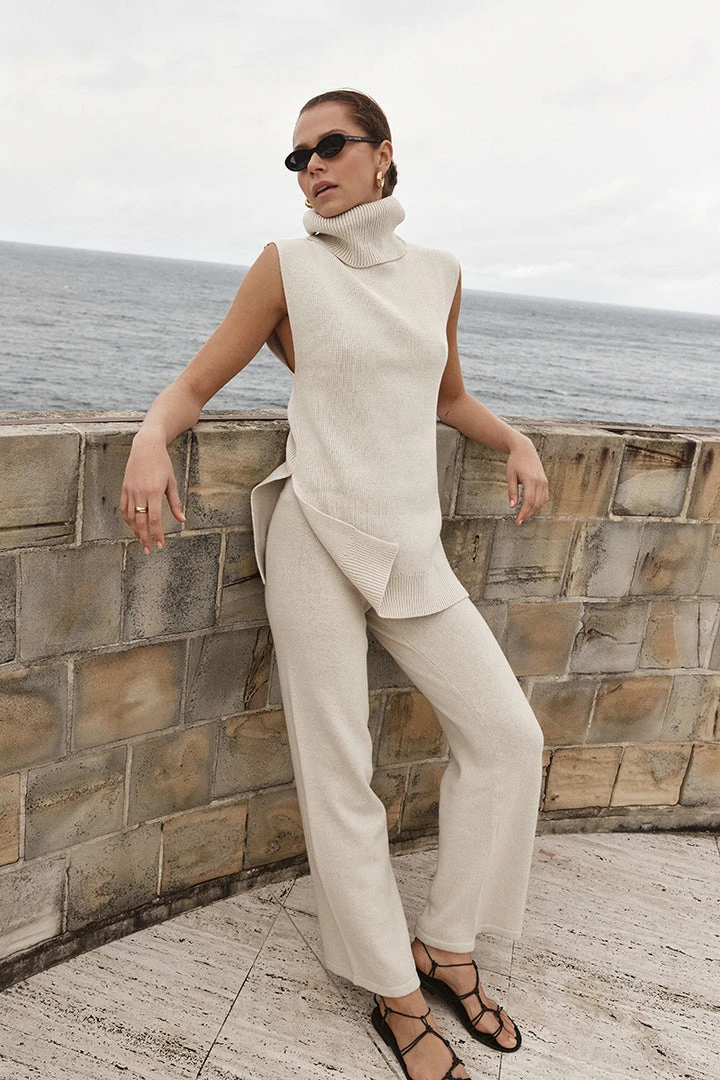 Budget ๐ DISSH Boutiques CLOTHING RORY STONE ROLL NECK VEST ๐ 1 DISSH Boutiques CLOTHING RORY STONE ROLL NECK VEST