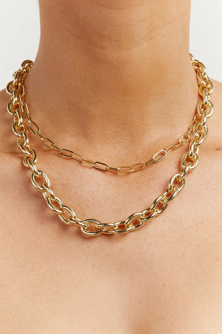Deals ๐ DISSH Boutiques CHANTELMULT CHAIN GOLD NECKLACE โญ 1 DISSH Boutiques CHANTELMULT CHAIN GOLD NECKLACE