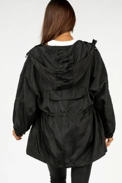 DISSH Boutiques ALBA BLACK WIND BREAKER JACKET OUTERWEAR