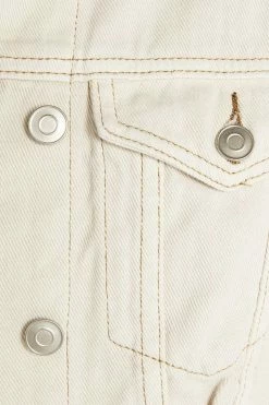 DISSH Boutiques OUTERWEAR UPTOWN BONE DENIM BOMBER JACKET