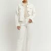 DISSH Boutiques AGNES OFF WHITE DENIM JACKET