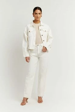 DISSH Boutiques AGNES OFF WHITE DENIM JACKET