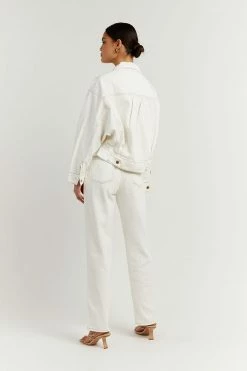 DISSH Boutiques AGNES OFF WHITE DENIM JACKET