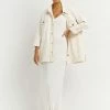 DISSH Boutiques PERI CREAM DENIM SHACKET