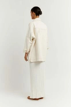 Best Sale ๐ฏ DISSH Boutiques PERI CREAM DENIM SHACKET ๐คฉ 8 DISSH Boutiques PERI CREAM DENIM SHACKET