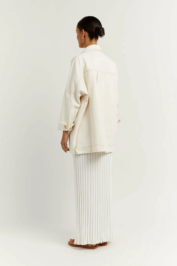 Best Sale ๐ฏ DISSH Boutiques PERI CREAM DENIM SHACKET ๐คฉ 4 DISSH Boutiques PERI CREAM DENIM SHACKET