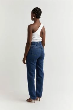 DISSH Boutiques JAXON DARK BLUE STRAIGHT DENIM JEAN