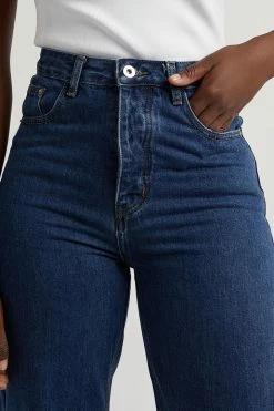 DISSH Boutiques JAXON DARK BLUE STRAIGHT DENIM JEAN