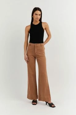 DISSH Boutiques PERI TAN WIDE LEG DENIM JEAN