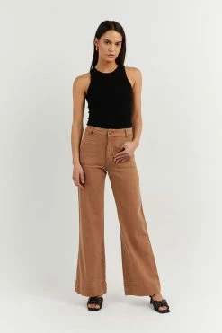 DISSH Boutiques PERI TAN WIDE LEG DENIM JEAN