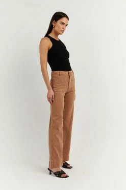 Coupon ๐งจ DISSH Boutiques PERI TAN WIDE LEG DENIM JEAN ๐ 7 DISSH Boutiques PERI TAN WIDE LEG DENIM JEAN