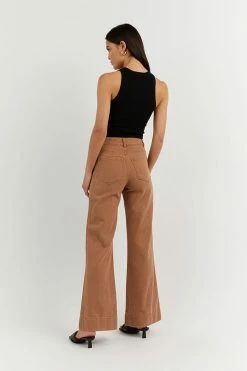 Coupon ๐งจ DISSH Boutiques PERI TAN WIDE LEG DENIM JEAN ๐ 8 DISSH Boutiques PERI TAN WIDE LEG DENIM JEAN