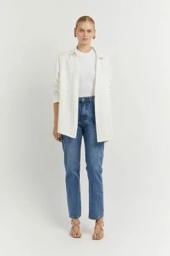 DISSH Boutiques FINLEY MID BLUE STRAIGHT LEG JEAN