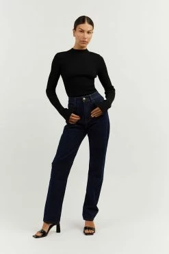 DISSH Boutiques CLOTHING FINLEY INDIGO STRAIGHT LEG JEAN