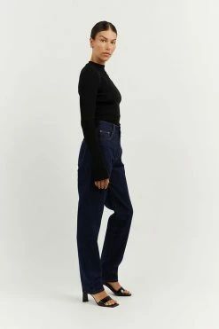 DISSH Boutiques CLOTHING FINLEY INDIGO STRAIGHT LEG JEAN