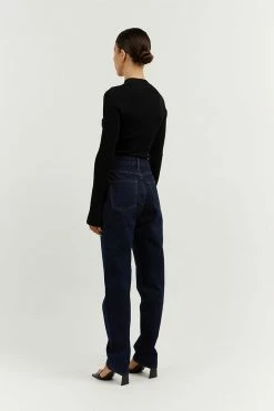 DISSH Boutiques CLOTHING FINLEY INDIGO STRAIGHT LEG JEAN