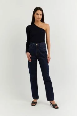 DISSH Boutiques CLOTHING FINLEY INDIGO STRAIGHT LEG JEAN