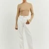 DISSH Boutiques CLOTHING FINLEY OFF WHITE STRAIGHT LEG JEAN
