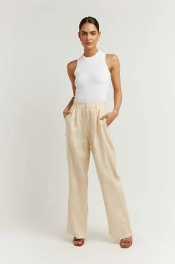 DISSH Boutiques CLOTHING NORAH BUTTER LINEN PANT