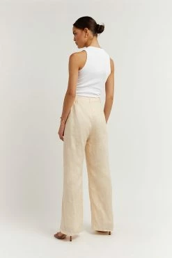 DISSH Boutiques CLOTHING NORAH BUTTER LINEN PANT