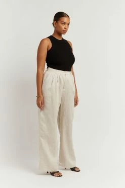 DISSH Boutiques CLOTHING NORAH NATURAL LINEN PANT