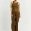 DISSH Boutiques NORAH OLIVE LINEN PANT CLOTHING