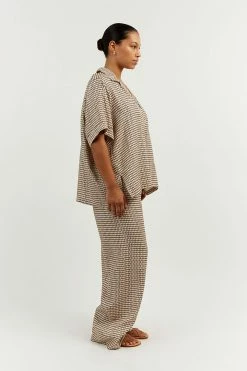 DISSH Boutiques ALFIE BEIGE SWIRL SHIRT