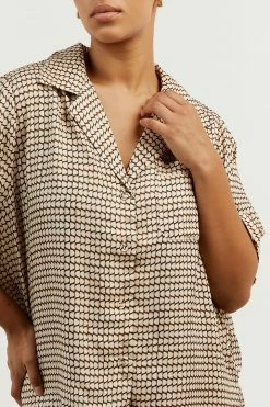 DISSH Boutiques ALFIE BEIGE SWIRL SHIRT
