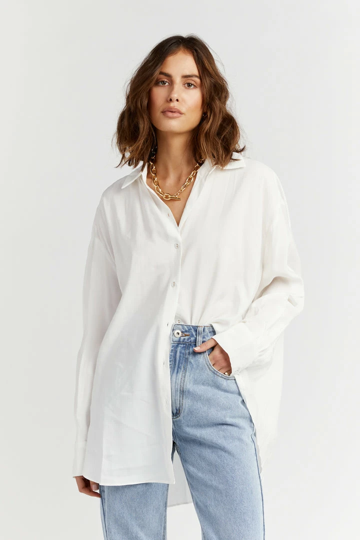 Best Sale ๐คฉ DISSH Boutiques ELLISON CREAM OVERSIZED ๐ SHIRT CLOTHING ๐ 2 DISSH Boutiques ELLISON CREAM OVERSIZED SHIRT CLOTHING