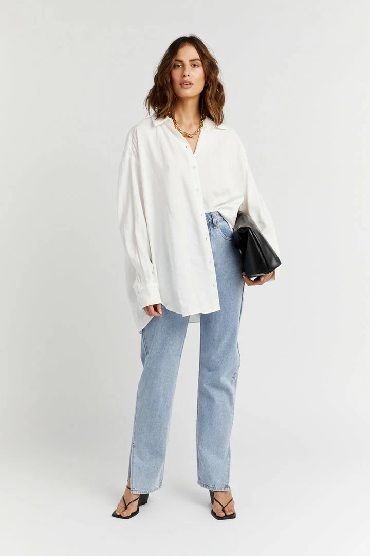 Best Sale ๐คฉ DISSH Boutiques ELLISON CREAM OVERSIZED ๐ SHIRT CLOTHING ๐ 1 DISSH Boutiques ELLISON CREAM OVERSIZED SHIRT CLOTHING