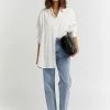 DISSH Boutiques ELLISON WHITE OVERSIZED SHIRT