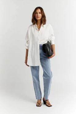 DISSH Boutiques ELLISON WHITE OVERSIZED SHIRT