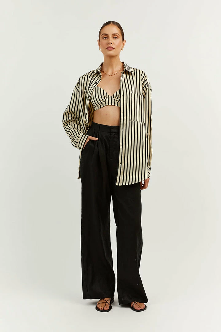 Best deal ๐ DISSH Boutiques LOCKWOOD BEIGE STRIPE ๐ SHIRT CLOTHING โญ 1 DISSH Boutiques LOCKWOOD BEIGE STRIPE SHIRT CLOTHING