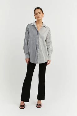 DISSH Boutiques PEPPA NAVY STRIPE SHIRT