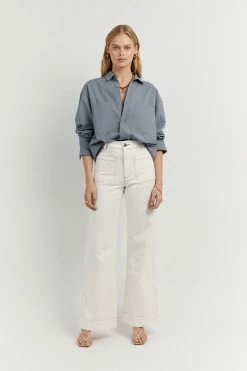 DISSH Boutiques CLOTHING MAXIE LIGHT BLUE LONG SLEEVE SHIRT