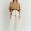 DISSH Boutiques MAXIE WHEAT LONG SLEEVE SHIRT CLOTHING