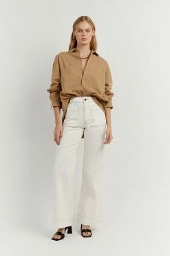 DISSH Boutiques MAXIE WHEAT LONG SLEEVE SHIRT CLOTHING